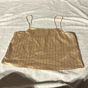 Zara brown stripped top